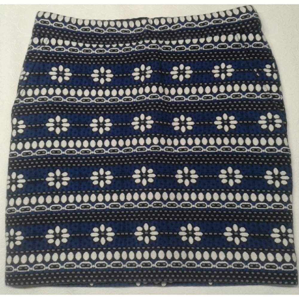 J. Crew floral embroidered mini skirt size 2